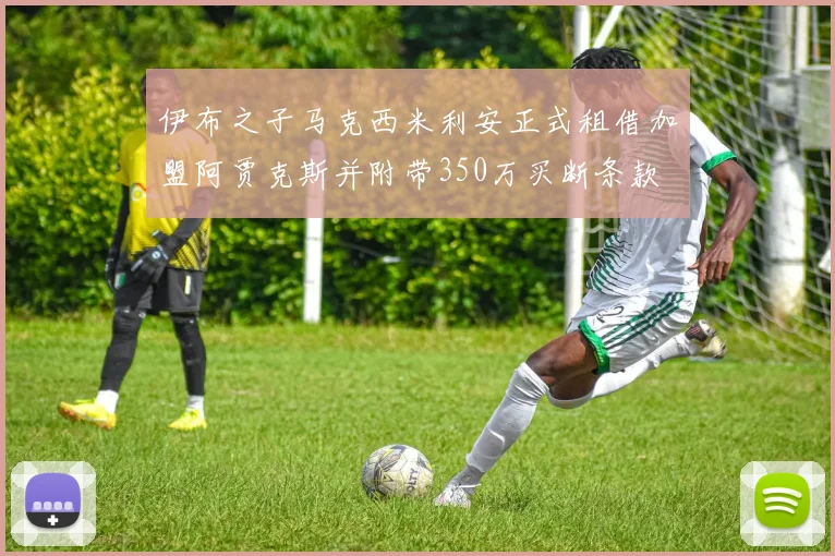 伊布之子马克西米利安正式租借加盟阿贾克斯并附带350万买断条款